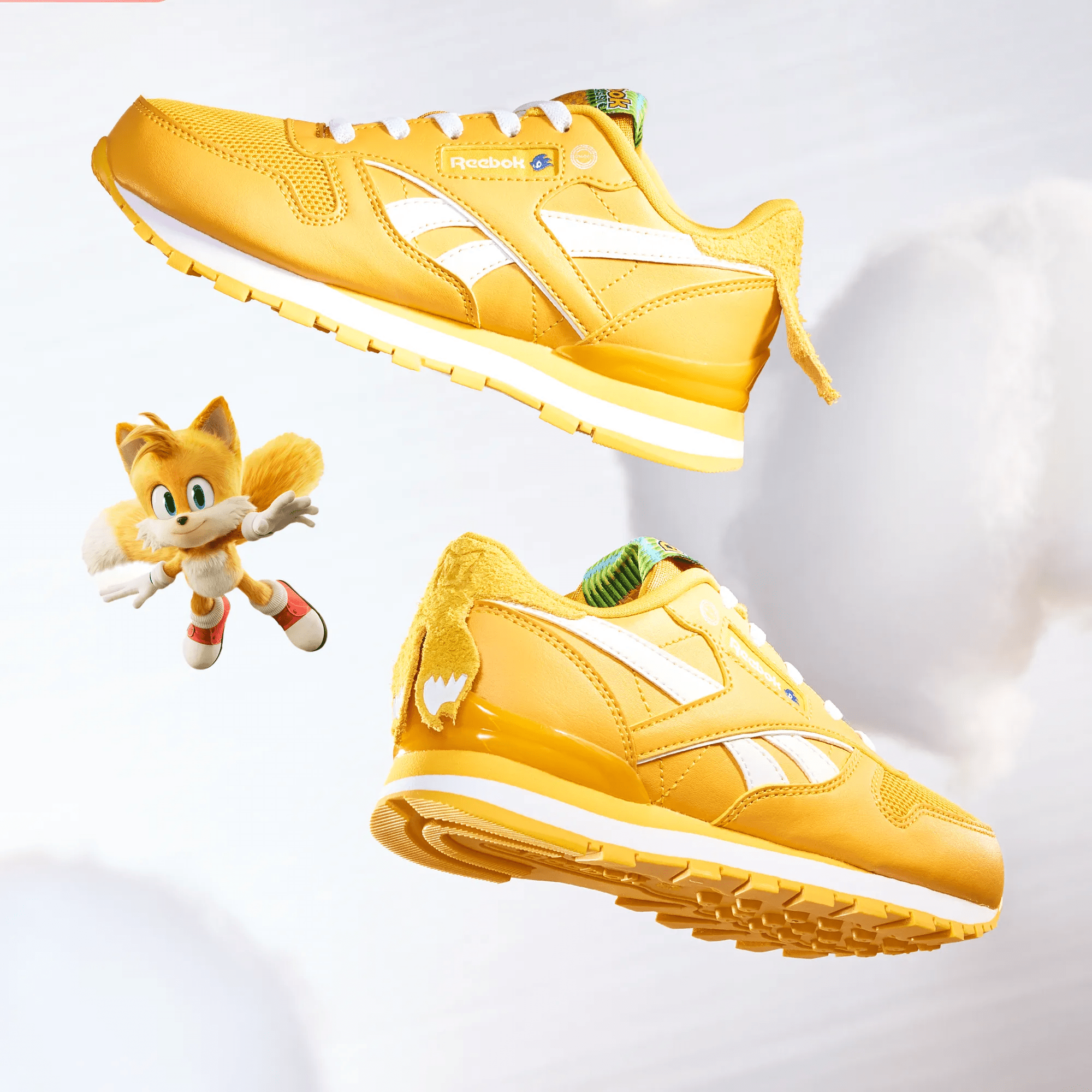 Reebok x Sonic Classic Leather Step 'N' Flash Shoes - Preschool